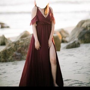 Maxi front split dress - size xs